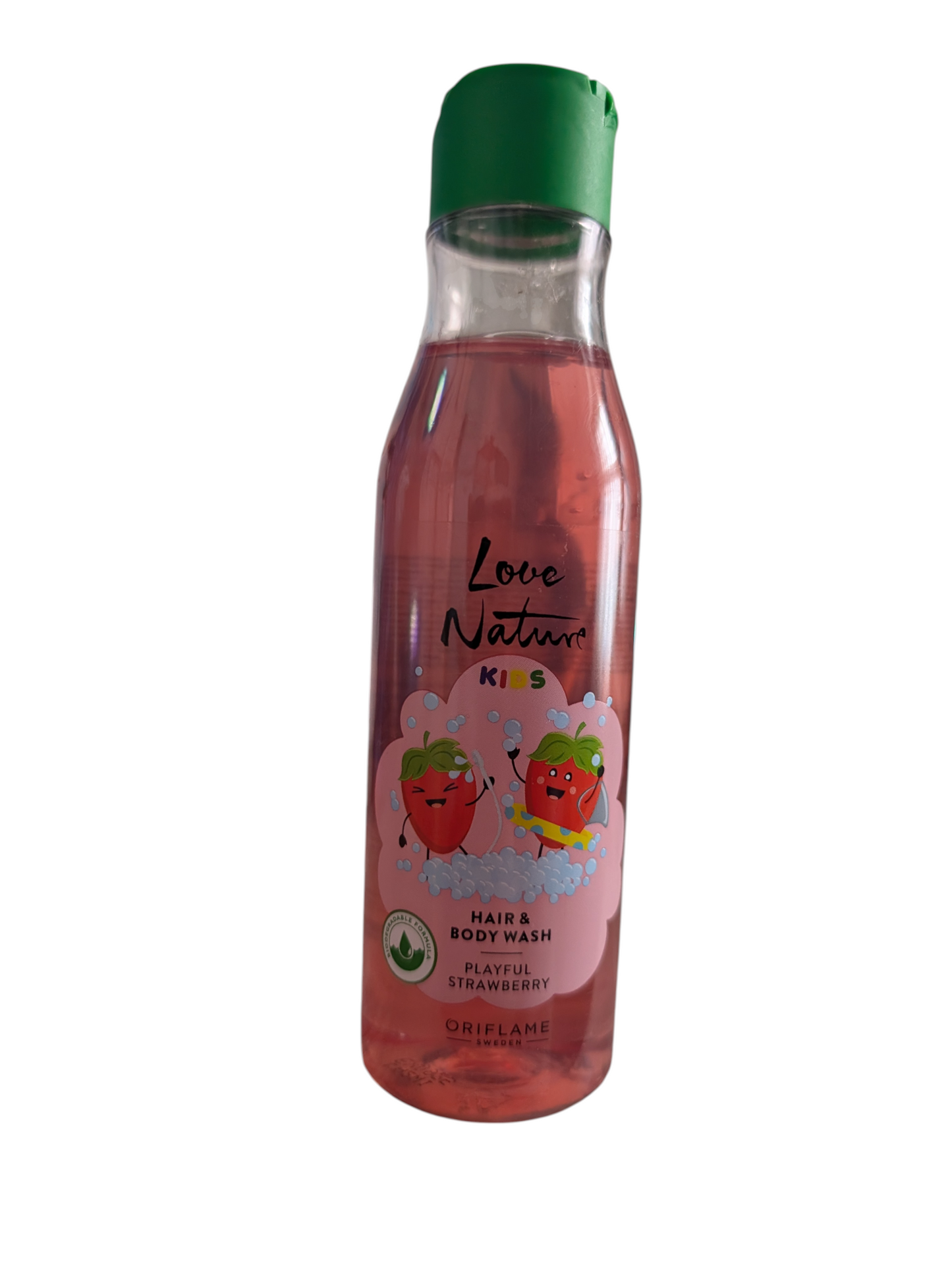 Oriflame Love Nature Kids Haar- & Körperwäsche – Verspielte Erdbeere
