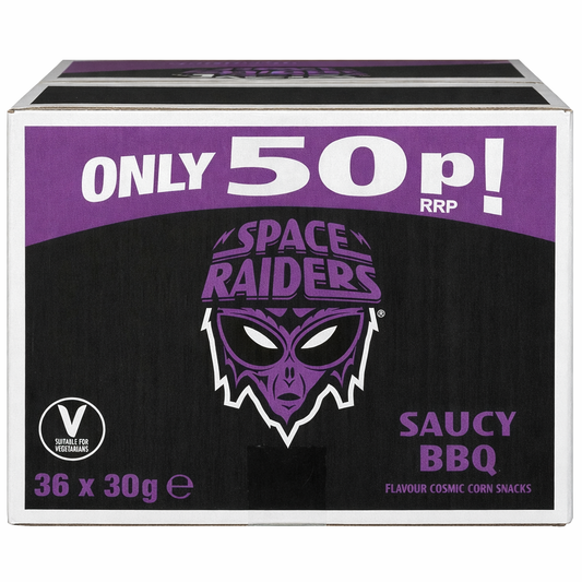 Space Raiders Saucy BBQ Multipack (36 x 30g) – £0.50 RRP Snacks