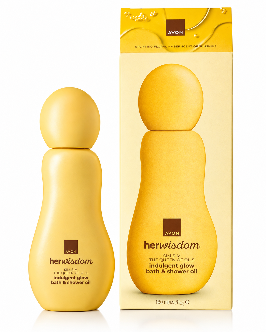 Avon Her Wisdom Indulgent Glow Bath & Shower Oil 180ml – New UK Launch
