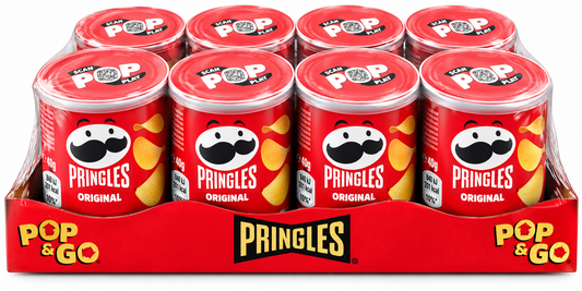Pringles Pop & Go Ready Salted – Case of 12