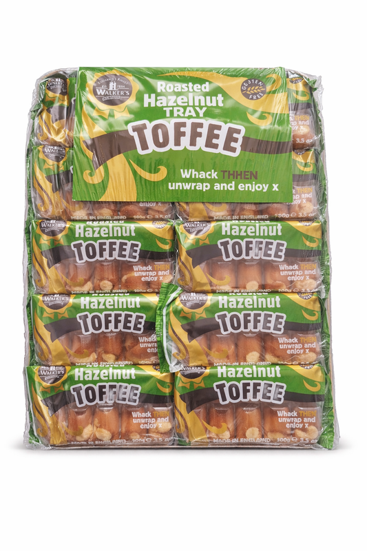 Toffee de Bandeja de Avellanas Tostadas 12 x 100g