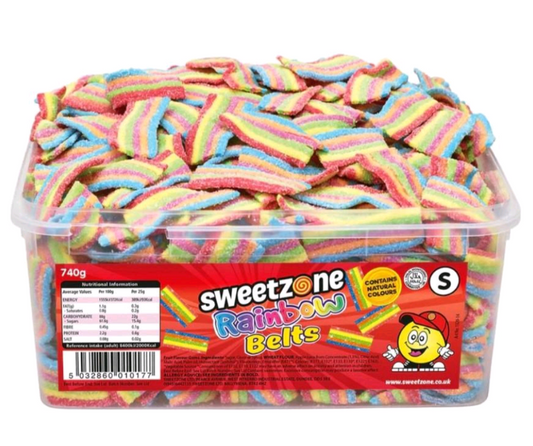 Sweetzone Rainbow Belts – 740g Tub