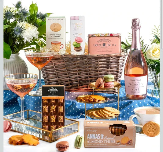 Luxus Prosecco, Schokolade & Süßigkeiten Präsentkorb | Geschenkset