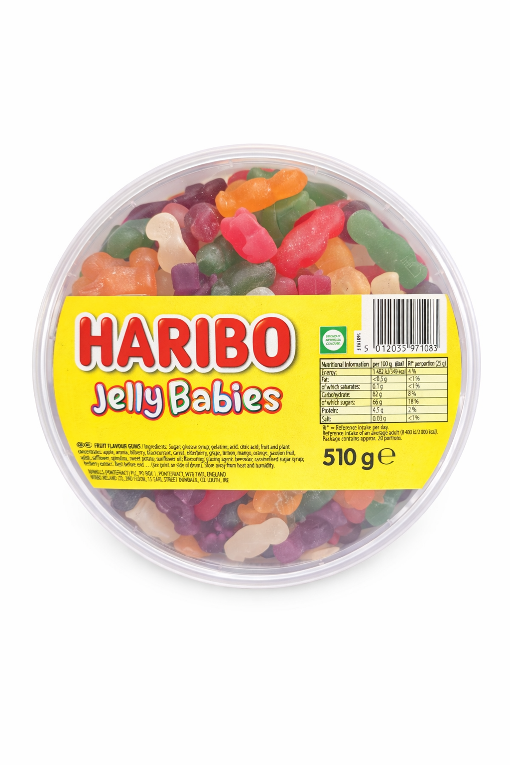 Haribo Jelly Babies Dose 510g ab Laden
