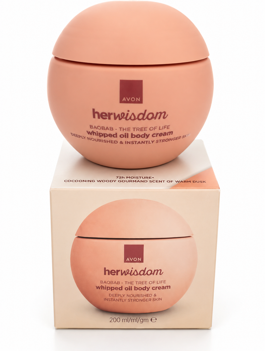 Avon Her Wisdom Baobab Tree of Life Whipped Oil Body Cream 200ml