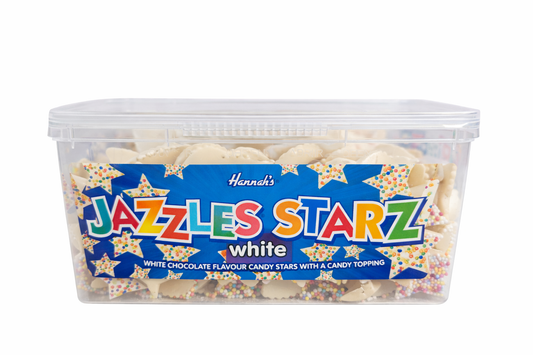 Jazzles Starz White Chocolate Candy 600g Tub
