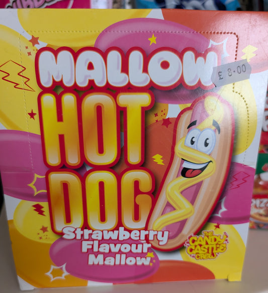 Mallow Hot Dog Strawberry Flavour Marshmallow Sweets | The Candy Castle Crew