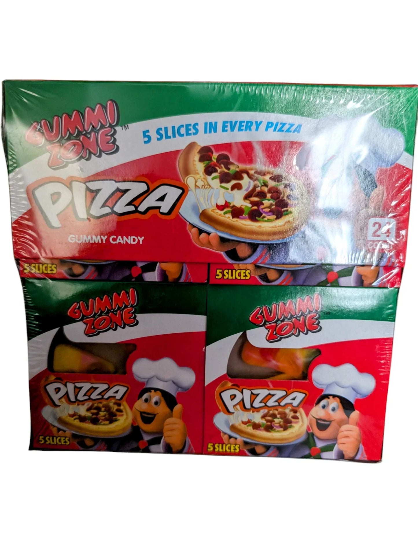 Gummi Zone Pizza Gummy Candy – Schachtel mit 24 Stück