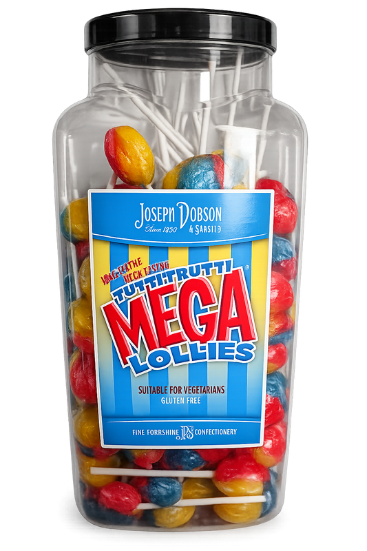 Joseph Dobson Mega Lollies tuti fruity Tub
