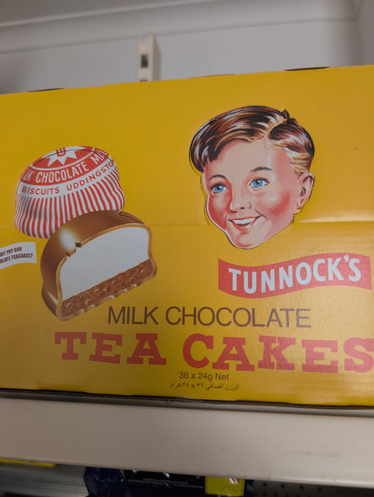 Tunnock's Milk Chocolate Tea Cakes – Box of 36 x 24g