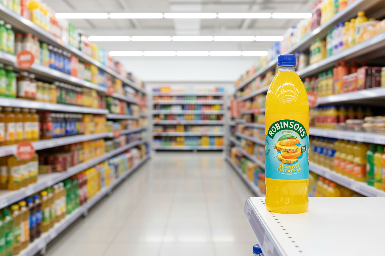 6 x Robinsons Orange & Ananas 1L Zuckerfrei