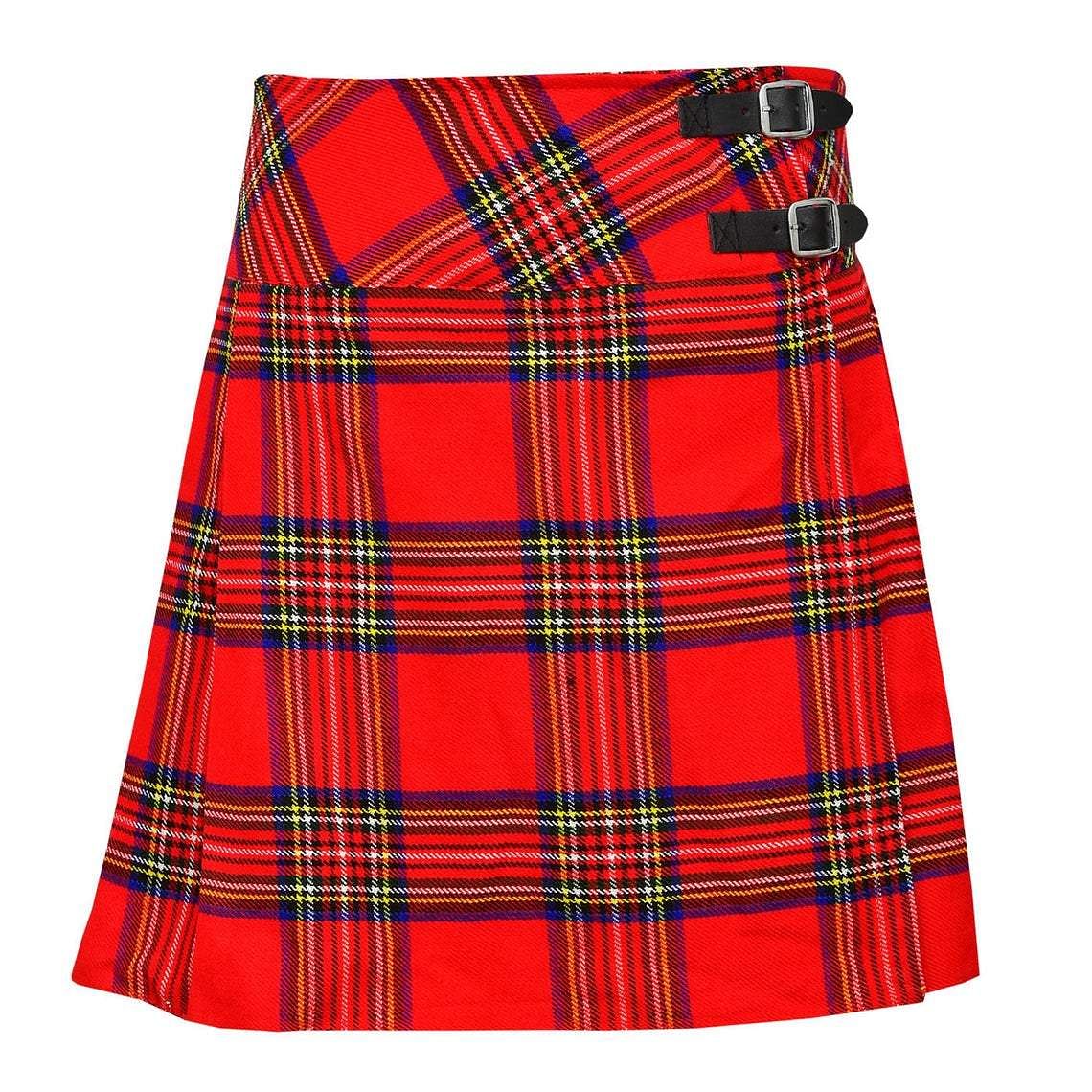 Royal Stewart Ladies Knee Length Kilt Skirt Acryllic Wool Tartans Pleated Kilts 20" Length