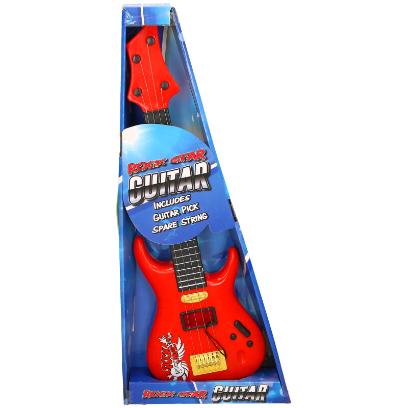 Guitarra de juguete Kids Rock | Instrumento musical de 4 cuerdas para mayores de 3 años