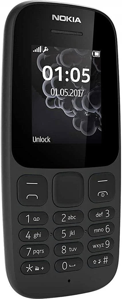 Nokia 105 Dual SIM - Brand New Unlocked Sim Free - Black