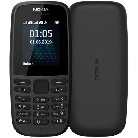 Nokia 105 Dual SIM - Brand New Unlocked Sim Free - Black