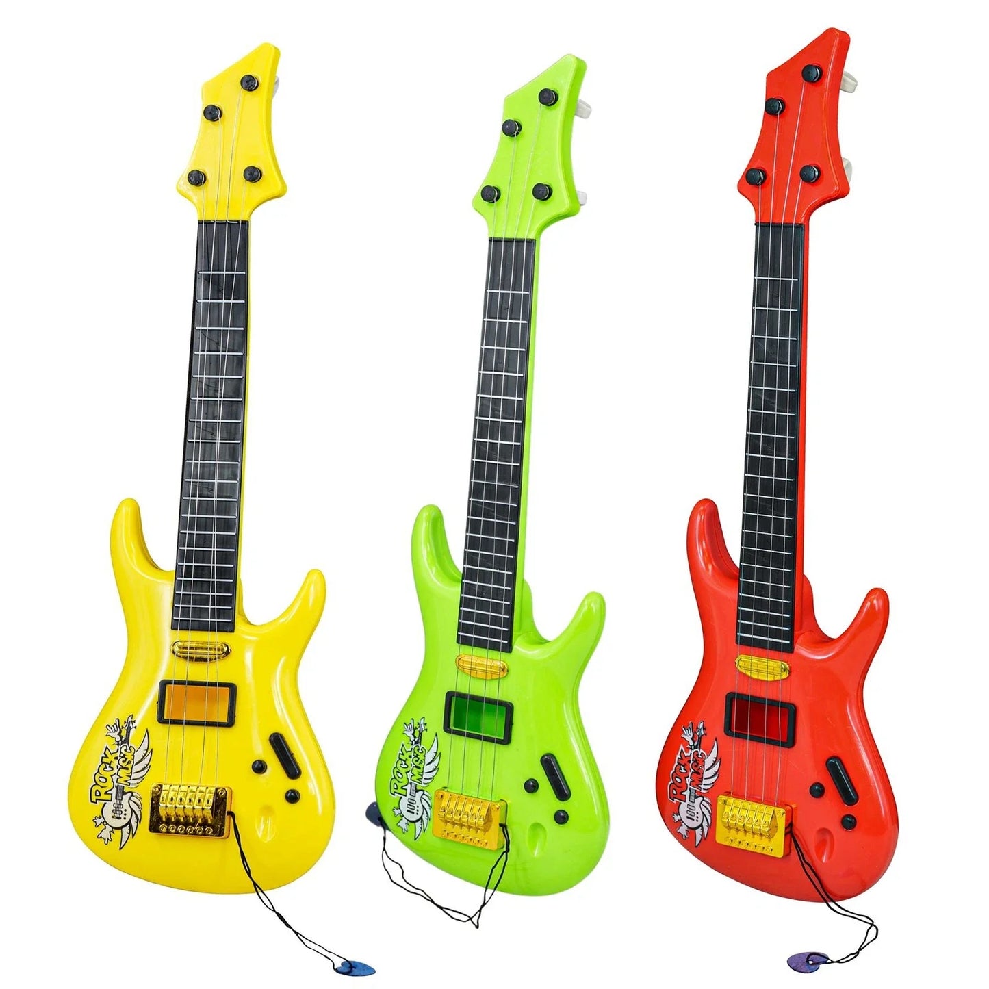 Guitarra de juguete Kids Rock | Instrumento musical de 4 cuerdas para mayores de 3 años