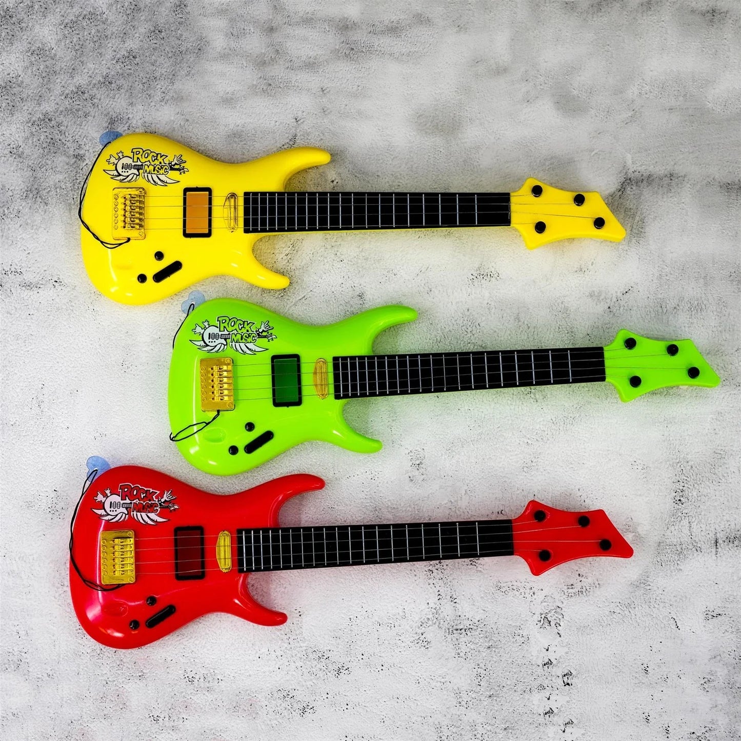 Guitarra de juguete Kids Rock | Instrumento musical de 4 cuerdas para mayores de 3 años