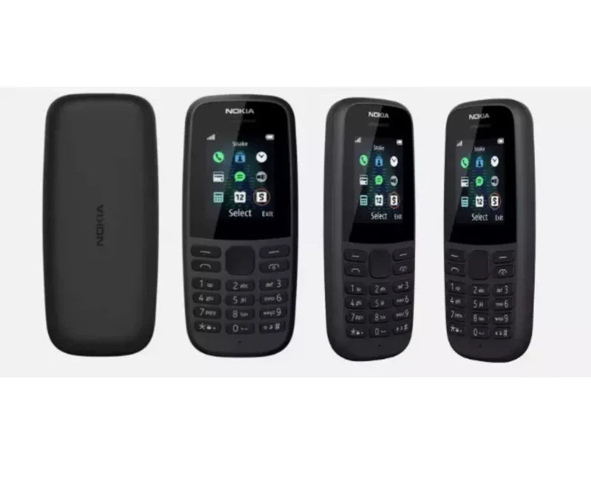 Nokia 105 Dual SIM Unlocked Mobile Phone – Brand New Full Box – Black (Pack of 10)