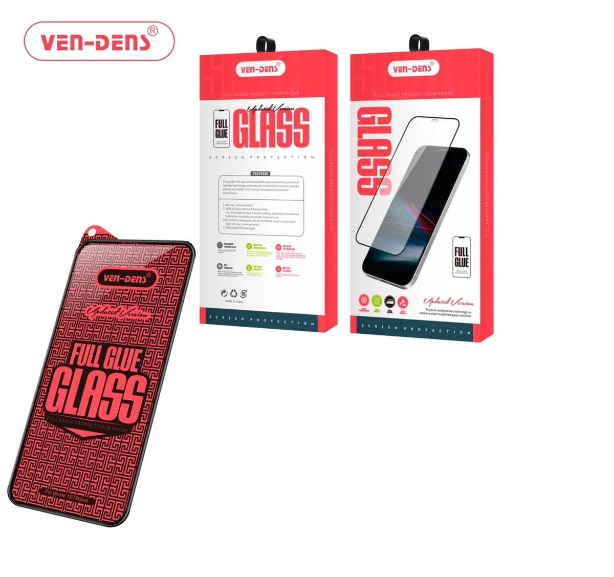 iPhone 17 Pro Full Glue Tempered Glass (Black)