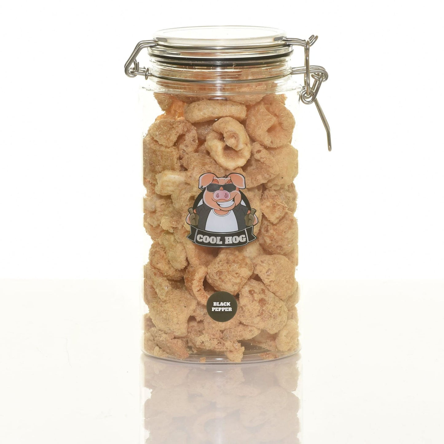 Salt & Cracked Black Pepper Flavour Pork Scratching Jar