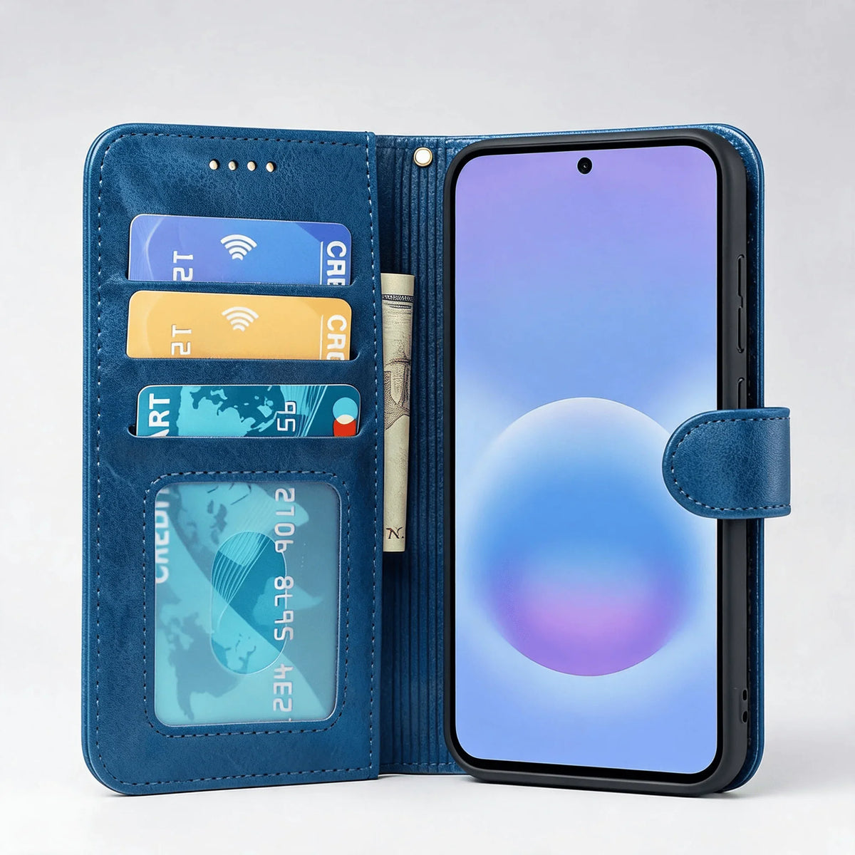 Samsung Galaxy S21 Series Book Flip Case Leather Wallet