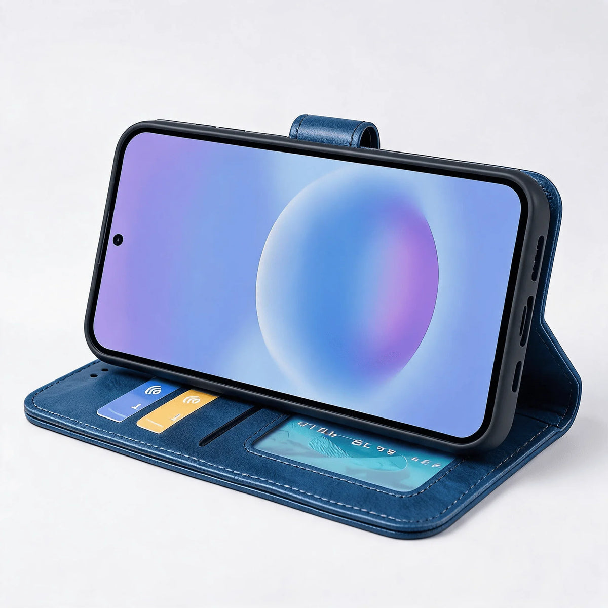 Samsung Galaxy A57 Book Flip Case Leather Wallet