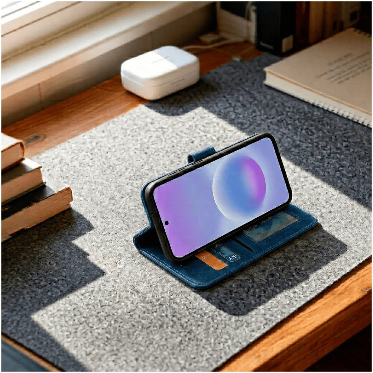 Samsung Galaxy A57 Book Flip Case Leather Wallet
