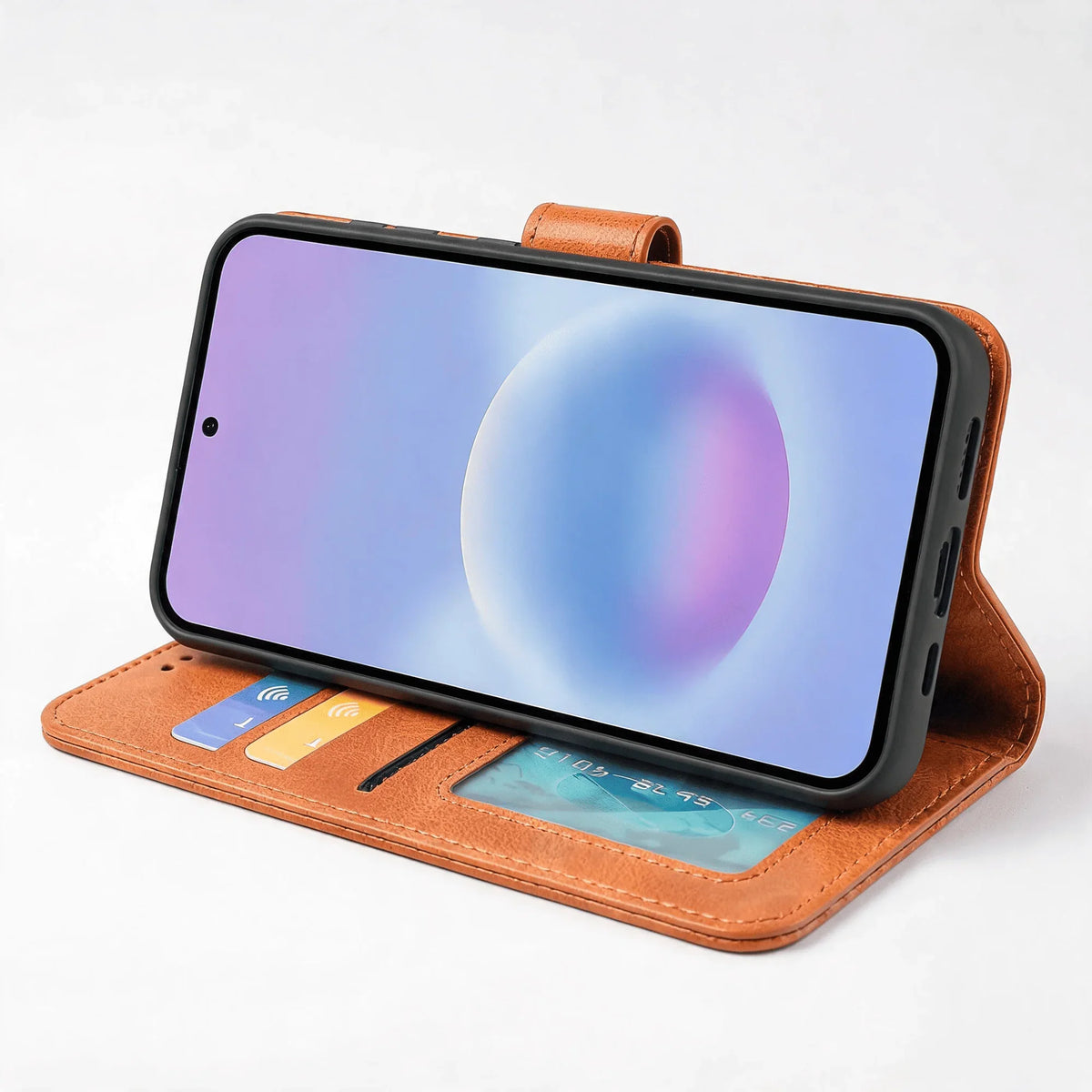 Samsung Galaxy A14 5G Book Flip Case Leather Wallet