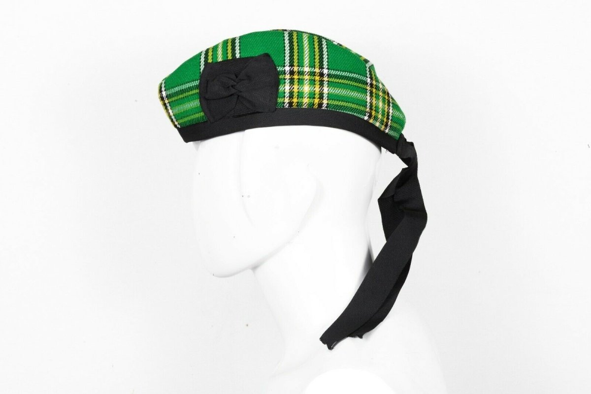 Scottish Highland Wear Acrylic Wool Traditional Irish Tartan Glengarry Cap / Kilt Hat