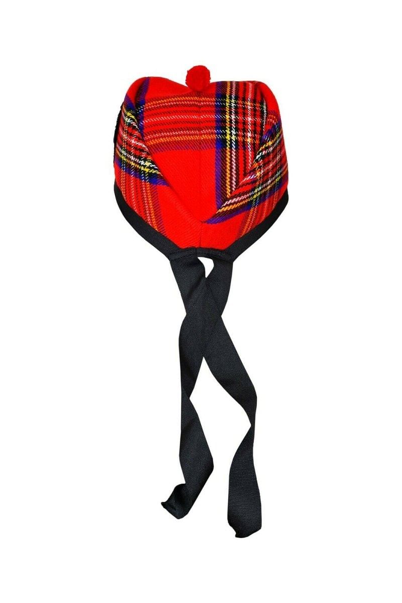 Scottish Highland Wear Acrylic Wool Traditional Royal Stewart Tartan Glengarry Cap / Kilt Hat