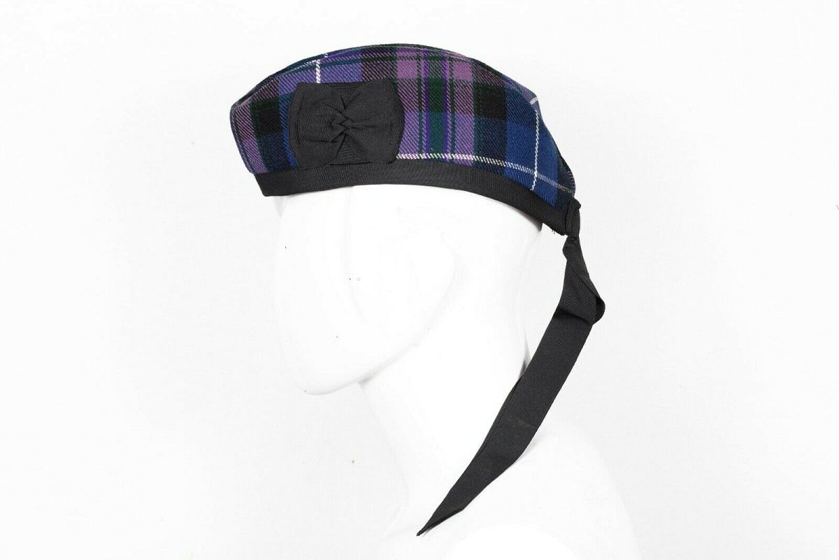 Scottish Highland Wear  Pride of Scotland Tartan Glengarry Cap / Kilt Hat