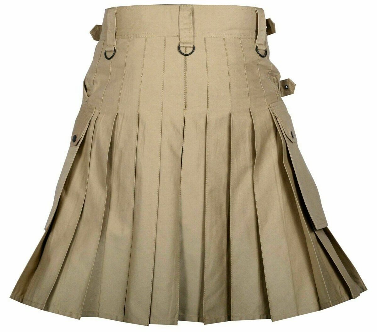 Scottish Men's Cotton Utility Kilt with Pockets