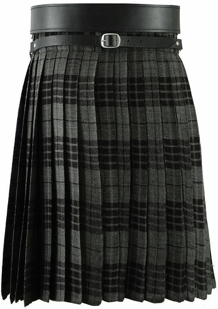 Scottish Men's Kilt Set Sporran, Chain,  Belt, Buckle, Pin Traditional Dress Tartan Kilt Set