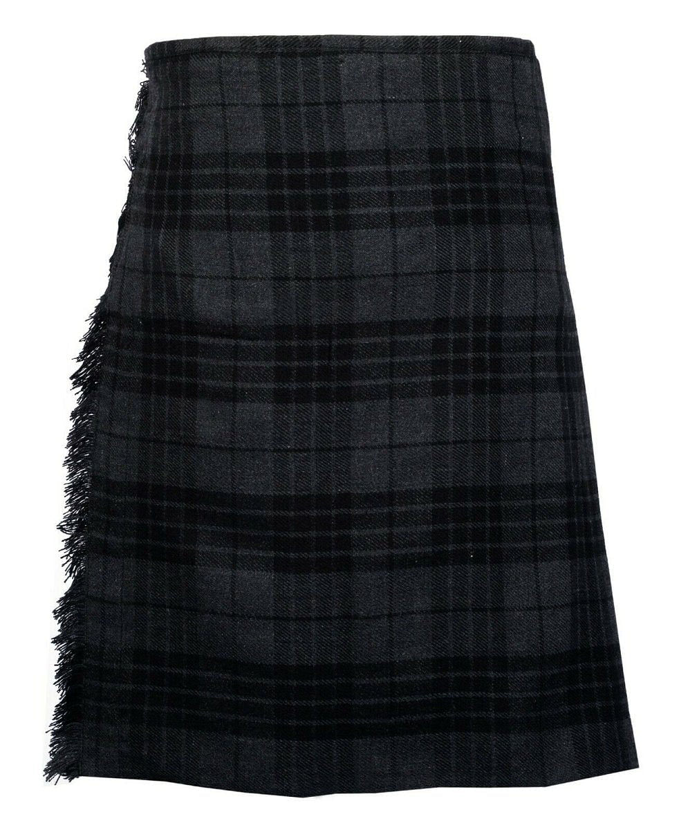 Scottish Traditional Highland 8 Yard Grey Watch Tartan Kilt Tartan  Handmade 16oz Traditional