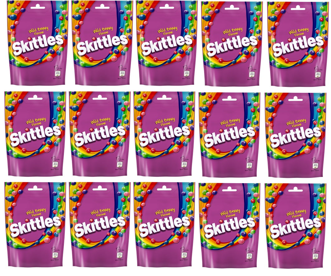 15 X Bolsa Skittles Wildberries 136 g