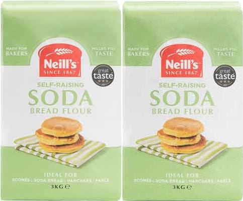 Neills Soda Bread Mehl 3 kg (2er-Pack)