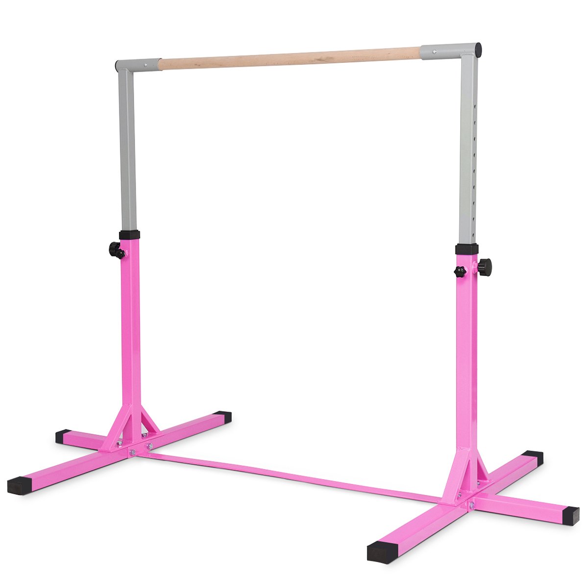 Children's Height Adjustable Gymnastics Training Bar, 90-150cm-Blue