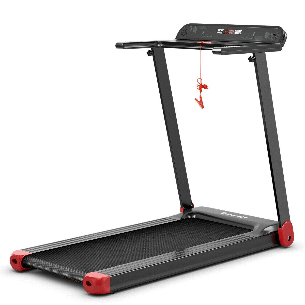 Folding Treadmill with APP Control and Bluetooth Speaker-Blue
