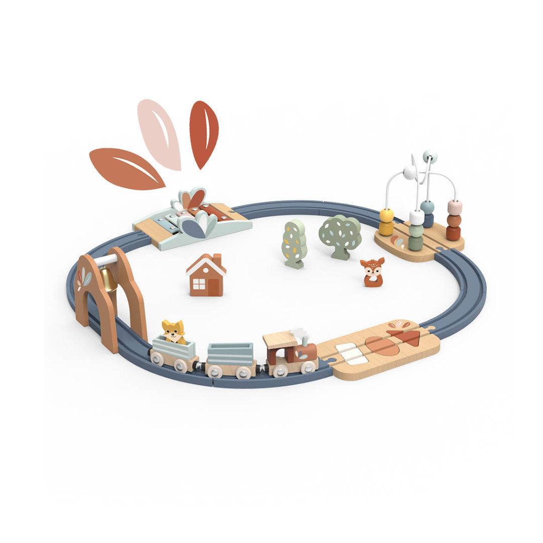 Speedy Monkey Multi-Activity Wooden Train Railway Set