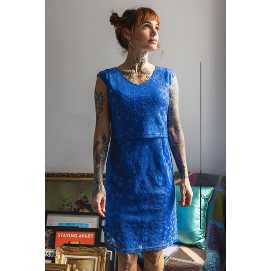 Navy Star Breastfeeding Dress - Limited Edition