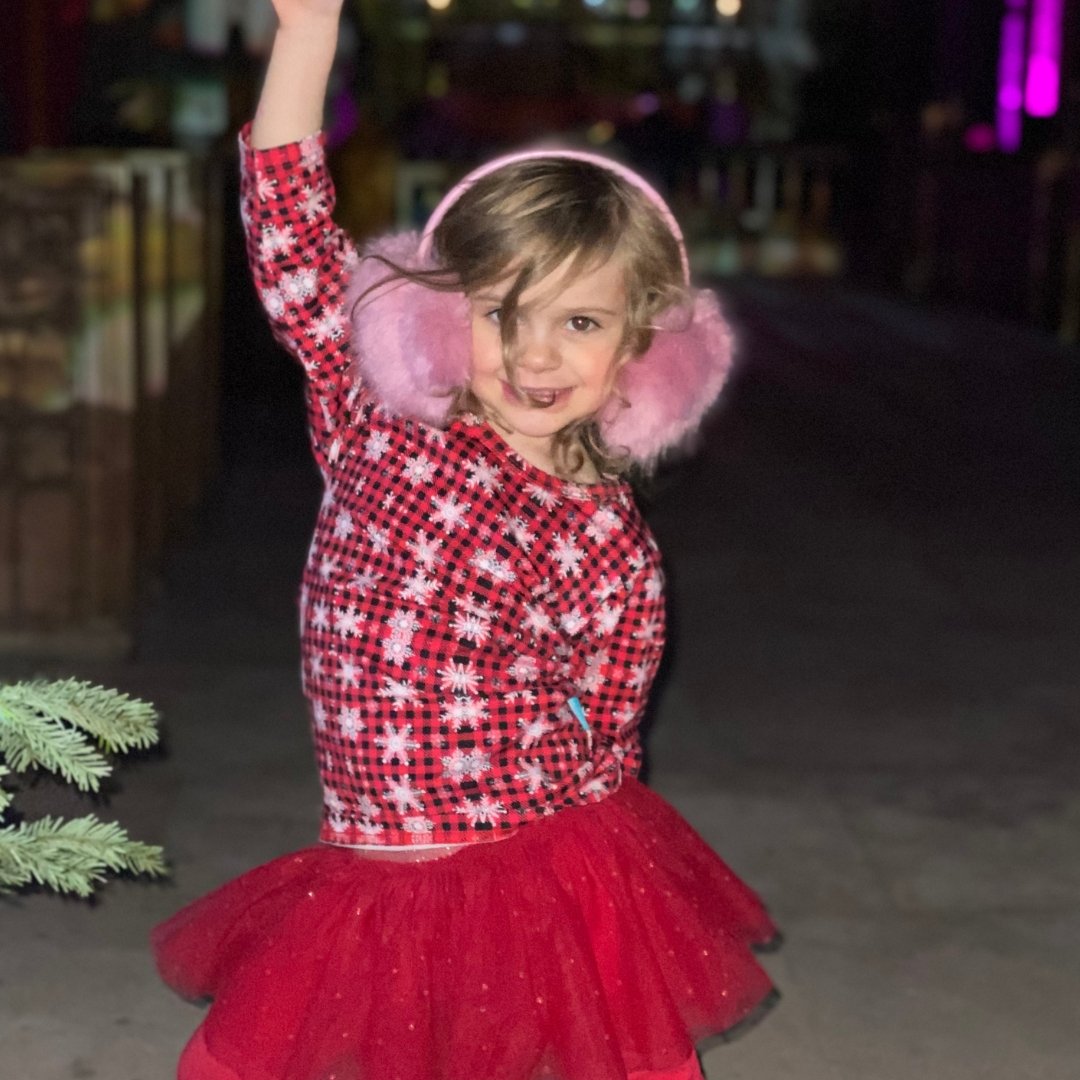 Tartan Snowflake Kids Top | Matching Mum & Baby Collection