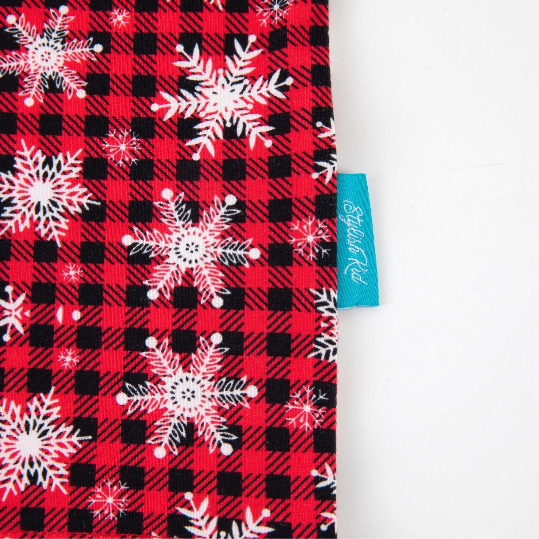 Tartan Snowflake Kids Top | Matching Mum & Baby Collection