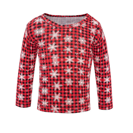 Tartan Snowflake Kids Top | Matching Mum & Baby Collection