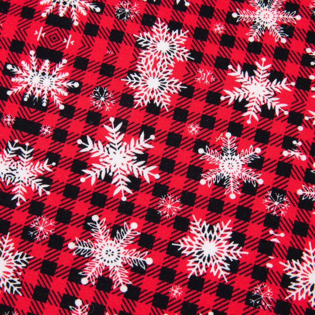 Tartan Snowflake Kids Top | Matching Mum & Baby Collection