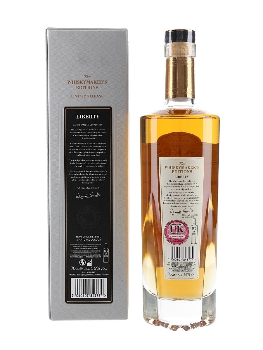 The Lakes Whiskymaker's Editions Liberty English Single Malt Whisky 70cl