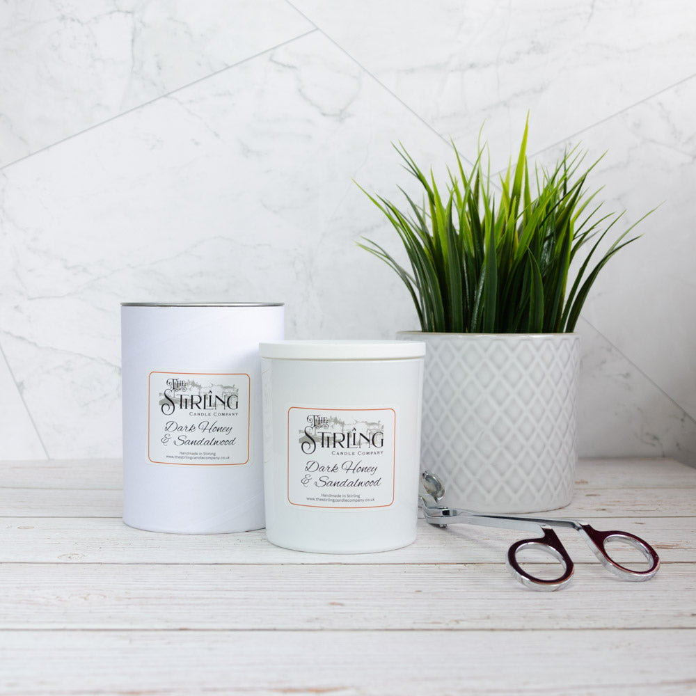 Dark Honey & Sandalwood - Large Candle