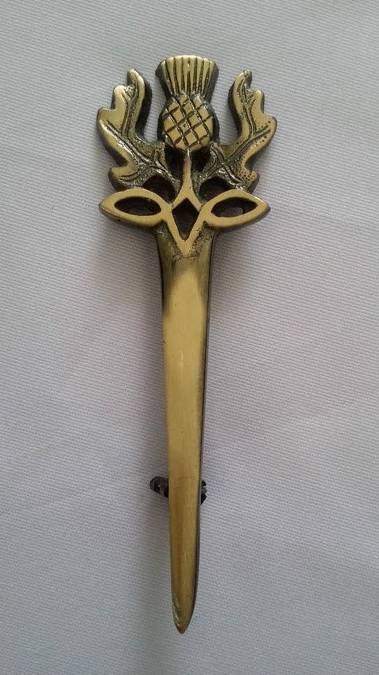 Thistle Crown Highland Scottish Kilt Pin Antique Finish Kilt Pin