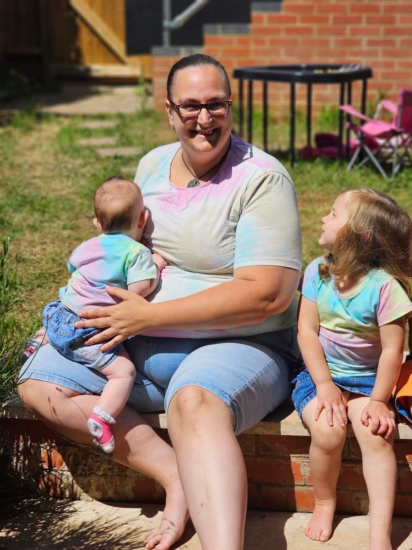 Tie Dye Breastfeeding Top - Lightweight Cotton Nursing Vest
