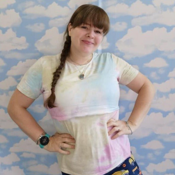 Tie Dye Breastfeeding Top - Lightweight Cotton Nursing Vest