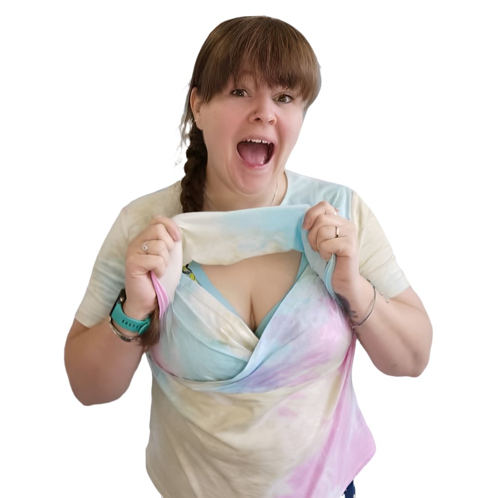 Tie Dye Breastfeeding Top - Lightweight Cotton Nursing Vest